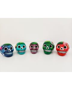 CALAVERAS - CRÂNE MEXICAIN en céramique -10 cm