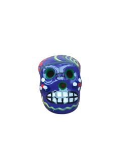 Magnet CALAVERAS - CRÂNE MEXICAIN - 4 cm - différents coloris