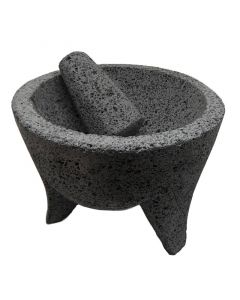Mortier et son pilon traditionel - Molcajete traditional 