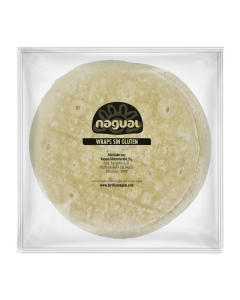 Tortillas souples de maïs blanc 20 cm (10 unités)  - sans gluten - Nagual
